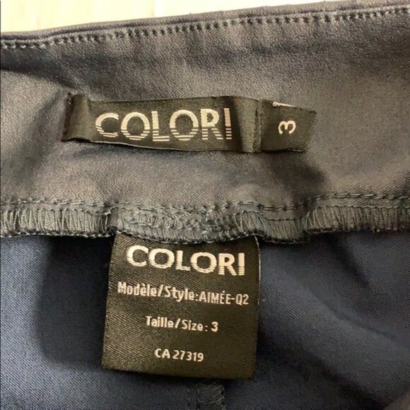 Colori Pencil Skirt Navy Blue Size 3 - Picture 4 of 7